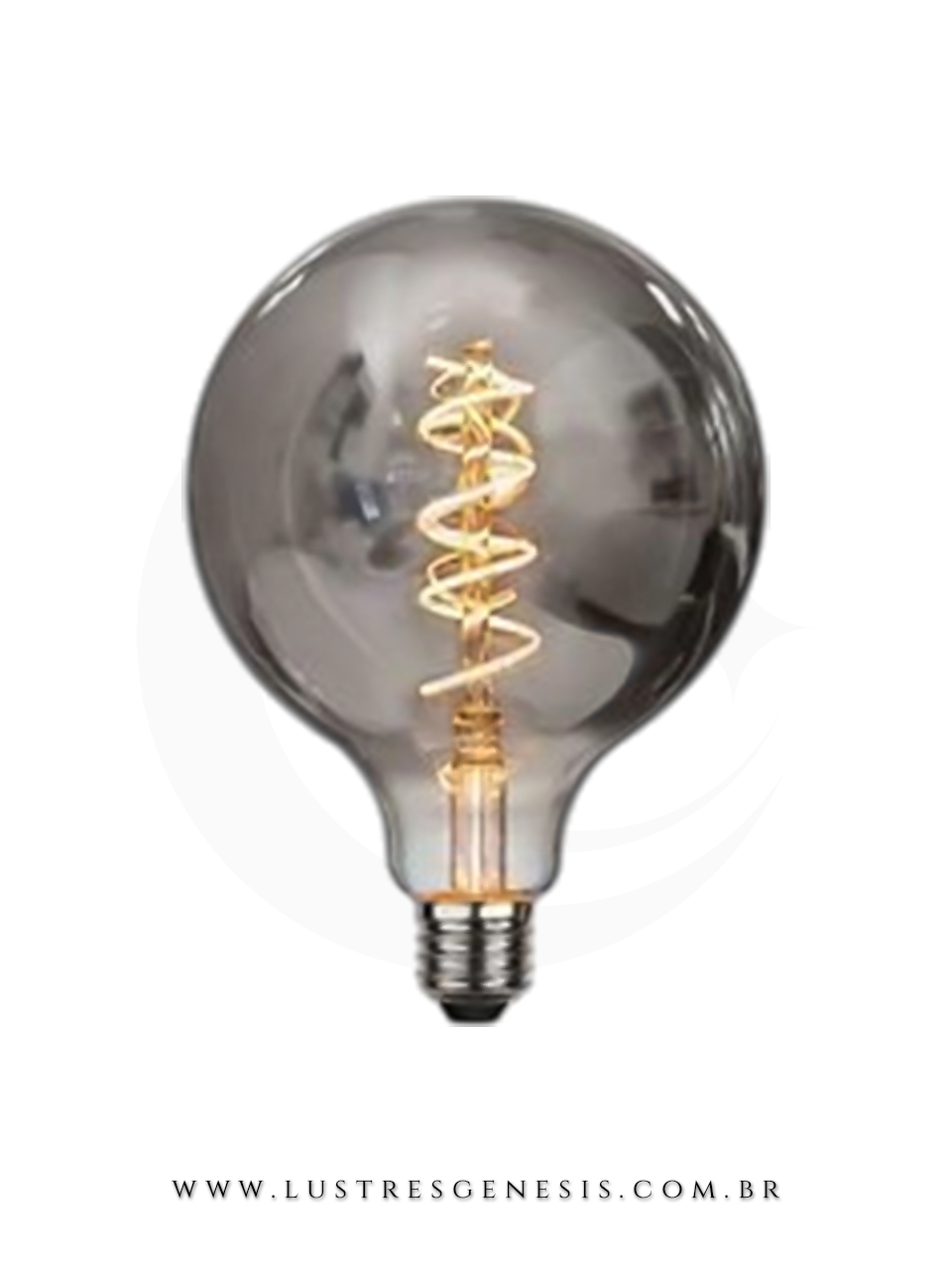 Lâmpada de Filamento de Led G95 Fumê 4W Soft da GMH Lustres Gênesis loja online de Lustres e Iluminação Decorativa